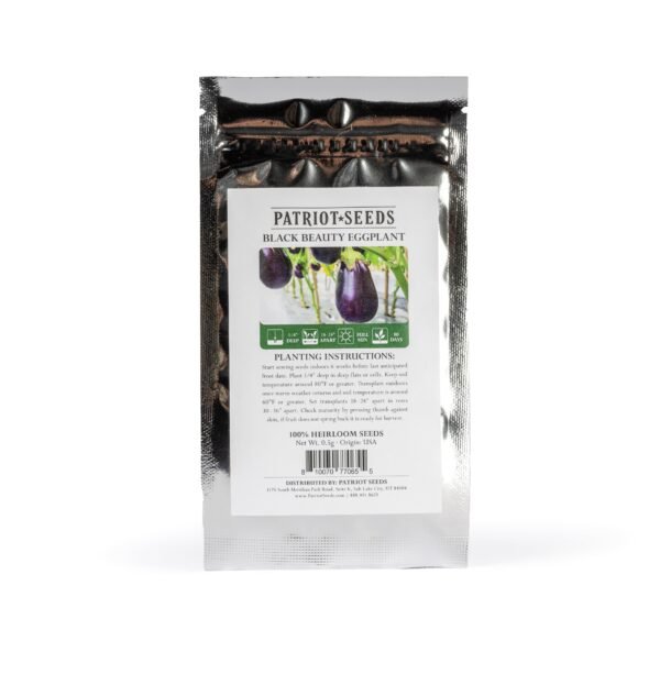 Heirloom Black Beauty Eggplant Seeds (.5g) by Patriot Seeds - 图片 2