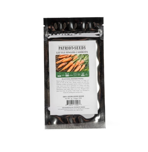 Heirloom Little Finger Carrot Seeds (1g) by Patriot Seeds - 图片 2