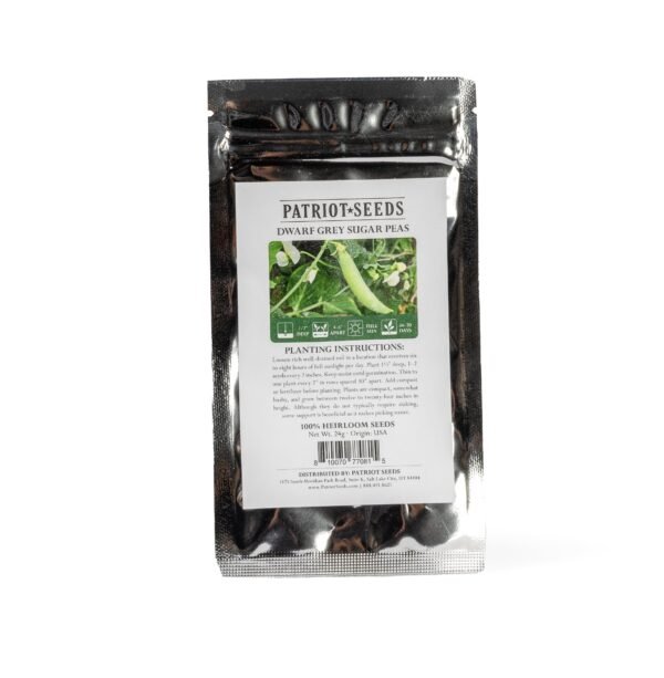 Heirloom Dwarf Gray Sugar Pea Seeds (24g) by Patriot Seeds - 图片 2