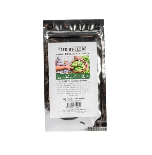 Heirloom Boston Pickling Cucumber Seeds (3g) by Patriot Seeds - 图片 2