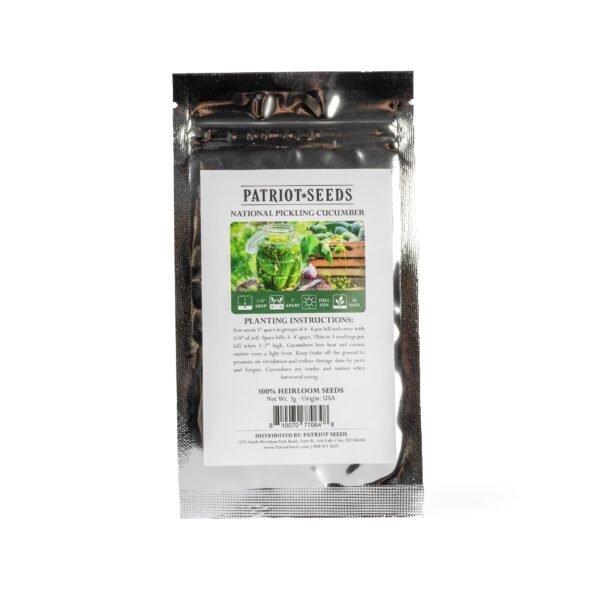 Heirloom National Pickling Cucumber Seeds (3g) by Patriot Seeds - 图片 2