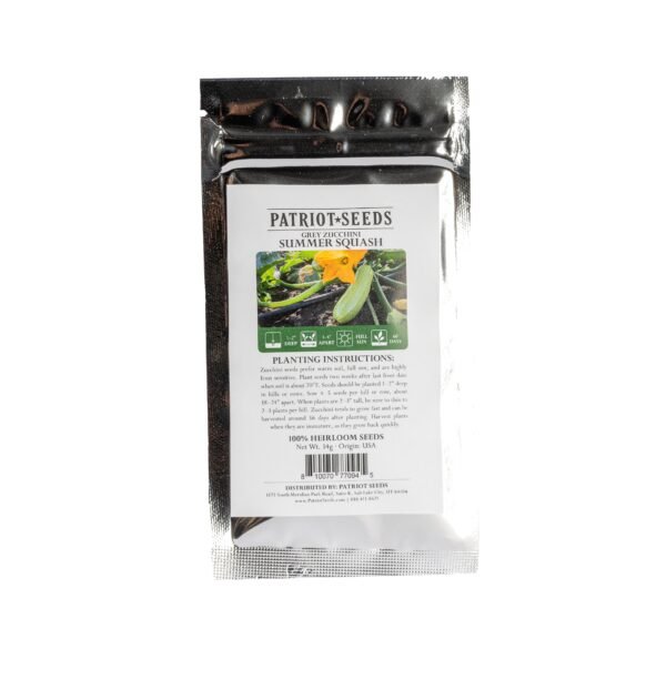 Heirloom Grey Zucchini Summer Squash Seeds (14g) by Patriot Seeds - 图片 2