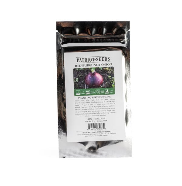 Heirloom Red Burgundy Onion Seeds (.5g) by Patriot Seeds - 图片 2