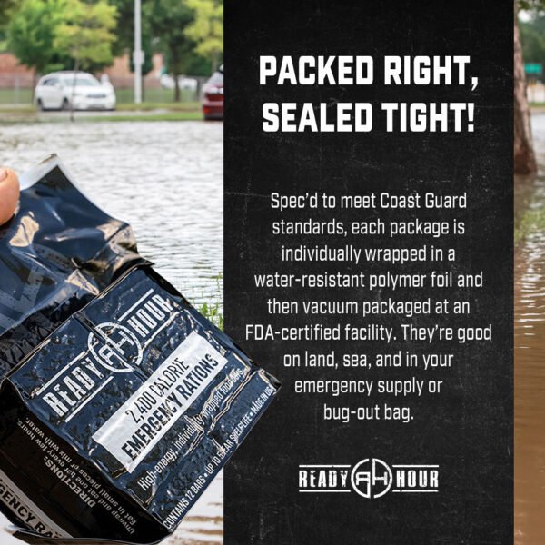 72,000 Calories Total Emergency Ration Bars by Ready Hour (30 packs, 30 day supply) - 图片 5