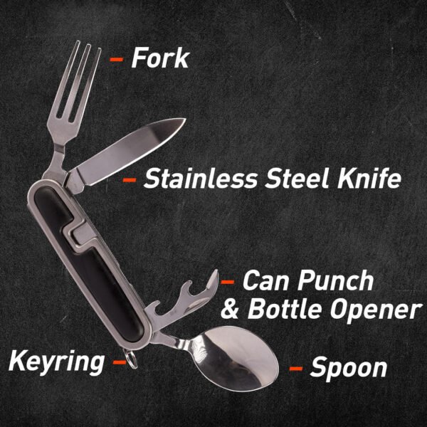 4-in-1 Folding Cutlery Tool by Ready Hour - 图片 3