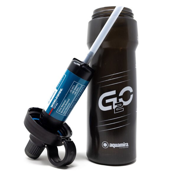 Aquamira G2O Water Filtration Bottle (Removes Protozoan Cysts, Bacteria, & Viruses to EPA Standards) - 图片 2
