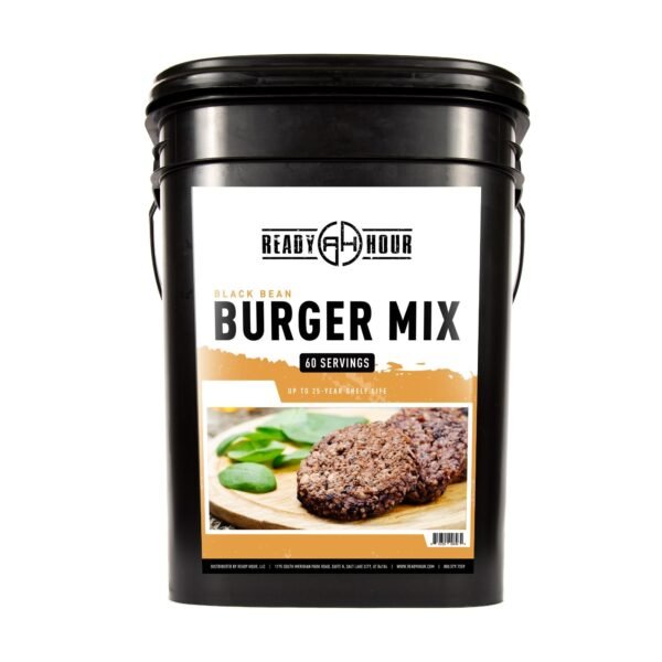 Black Bean Burger Mix Bucket (60 servings, 10pk) - 图片 3
