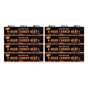 Canned Heat+ & Cooking Fuel (8 packs, 24 total cans) by InstaFire