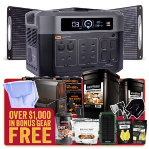 Christmas in July Bundle - Grid Doctor 3300 Solar Generator System + Over $1000 in Free Gifts
