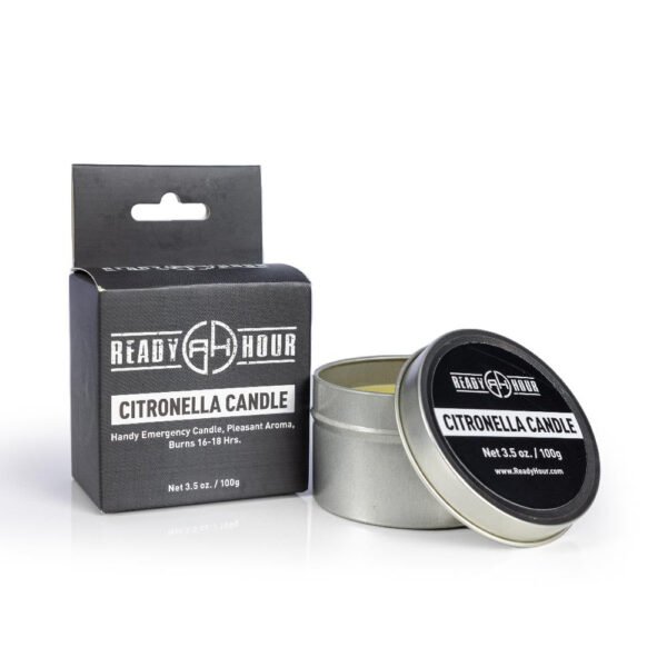 BUGS OUT Bundle: 4 Citronella Candles & 2 Mosquito Head Nets - 图片 3