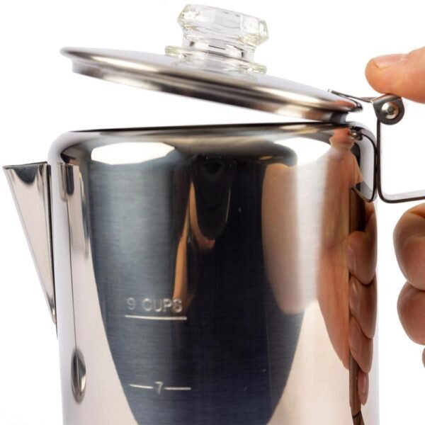 9 Cup Stainless Steel Coffee Pot by Ready Hour - 图片 3
