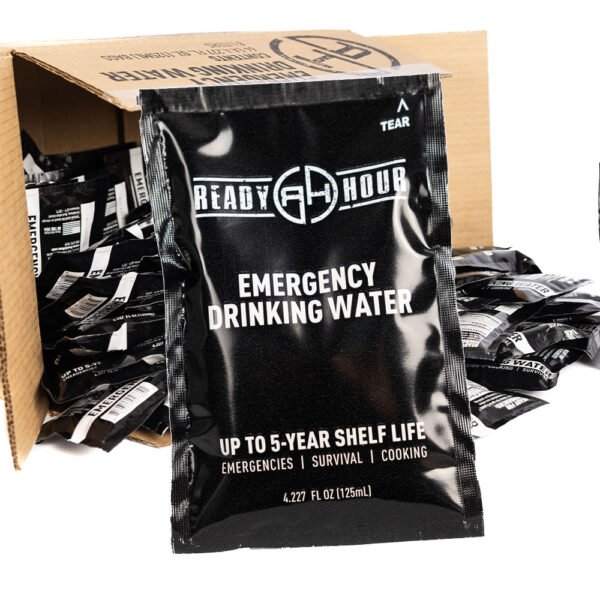 Emergency Drinking Water Pouch Case 4-Pack Bundle (256 pouches) by Ready Hour - 图片 6