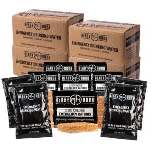 84 Emergency Ration Bars + 256 Water Pouches Bundle