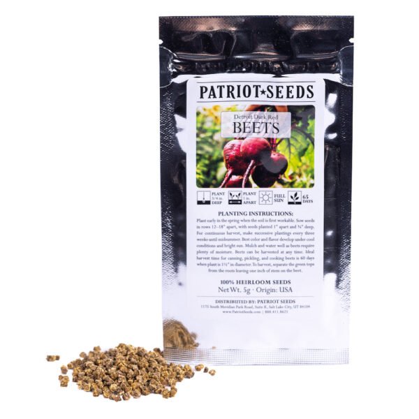 Heirloom Detroit Dark Red Beet Seeds (5g) by Patriot Seeds - 图片 2