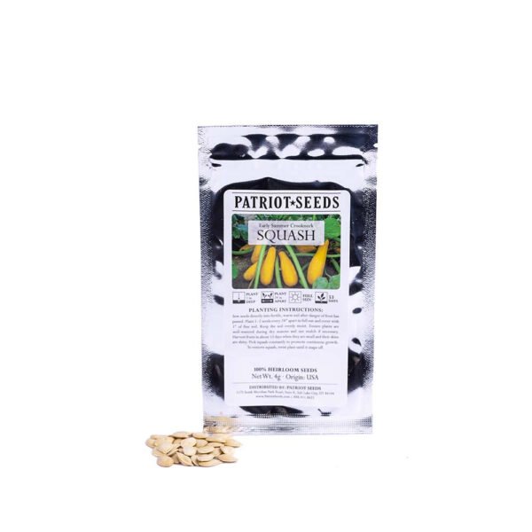 Heirloom Crookneck Squash Seeds (4g) by Patriot Seeds - 图片 3