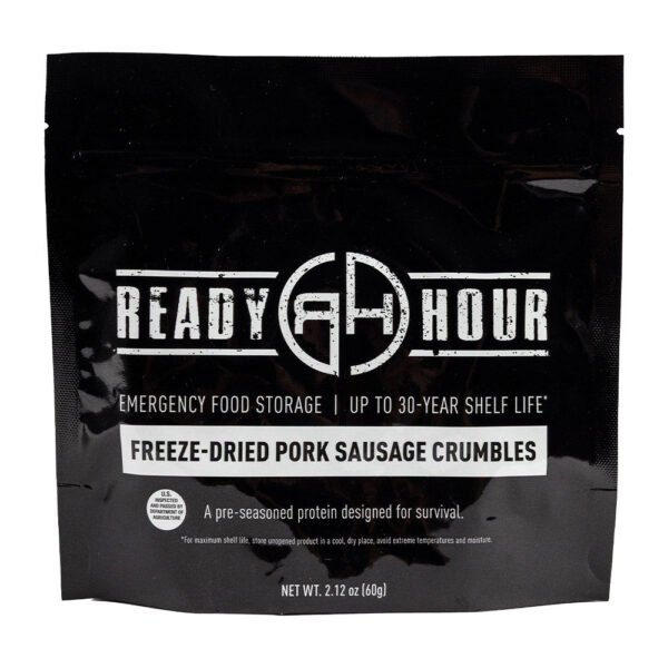 Freeze-Dried Pork Sausage Crumbles Case Pack (12 servings, 6 pack) - 图片 6