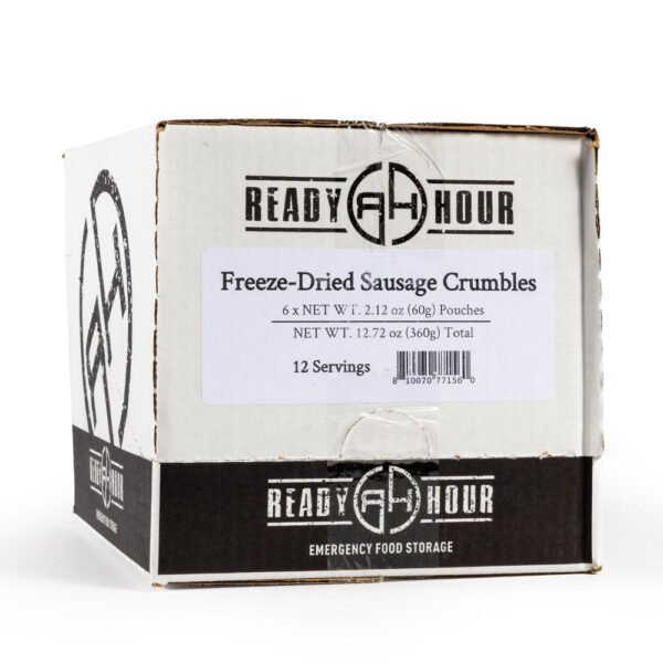 Freeze-Dried Pork Sausage Crumbles Case Pack (12 servings, 6 pack) - 图片 9