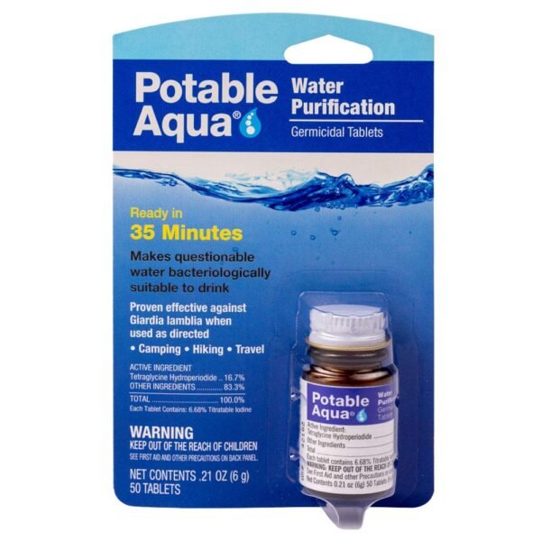 Drinking Water Treatment Tablets (4-pack, 200 germicidal tablets) by Potable Aqua - 图片 2
