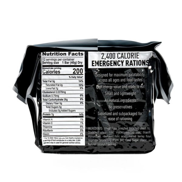 84 Emergency Ration Bars + 256 Water Pouches Bundle - 图片 4
