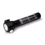 9-in-1 Multi-Function LED Solar Rechargeable Flashlight by Ready Hour - DM