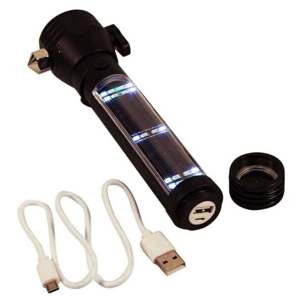 9-in-1 Multi-Function LED Solar Rechargeable Flashlight by Ready Hour - 图片 3