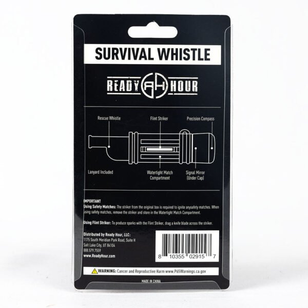 5-in-1 Survival Aid Tool and Whistle by Ready Hour - 图片 2