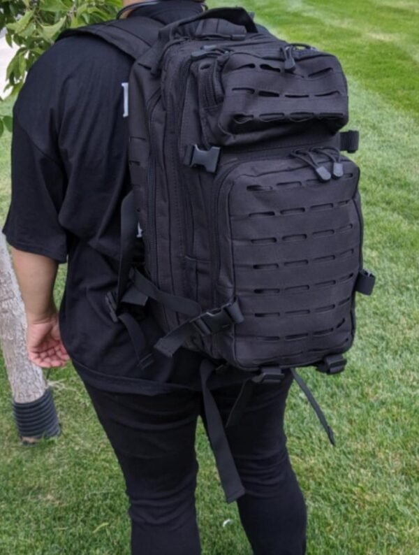 Black Tactical Backpack - 图片 2
